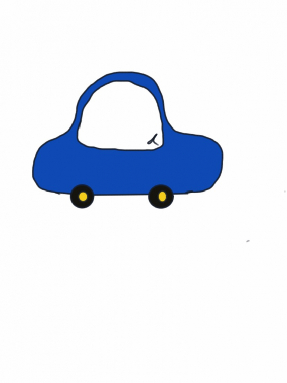 Tegning av en bil.