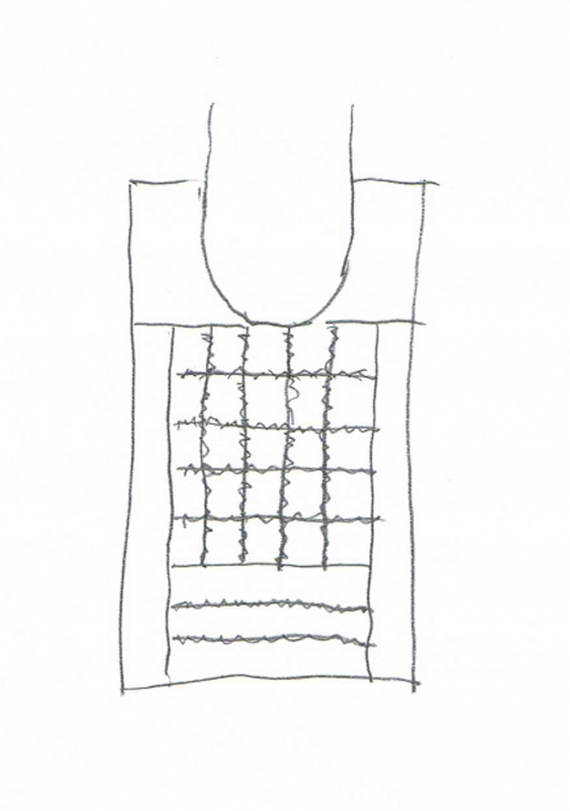 Tegning av et barmklede.