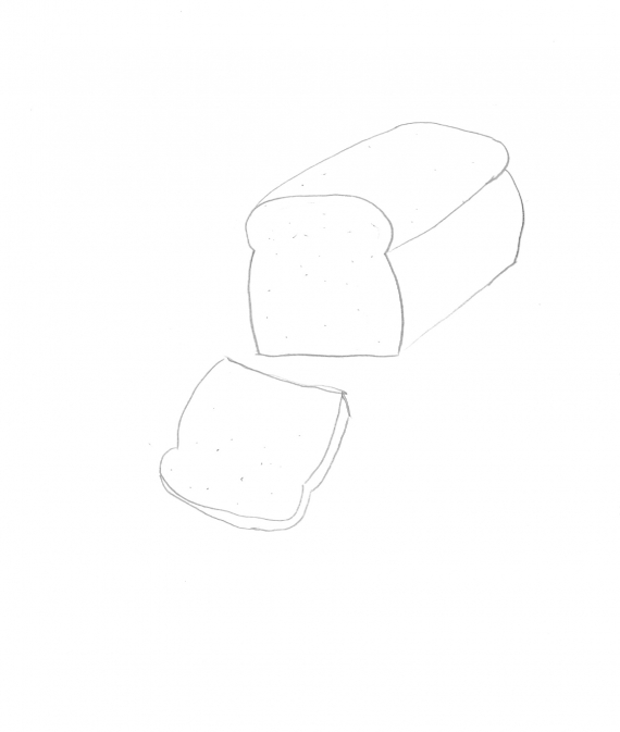 Tegning av et brød.