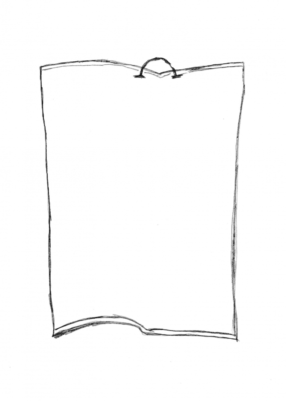 Tegning av et håndkle.