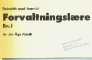 Forvaltningslære Bn. I Driftsenhet og reinbeitedistrikt