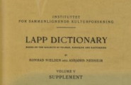 Lapp dictionary - Supplement
